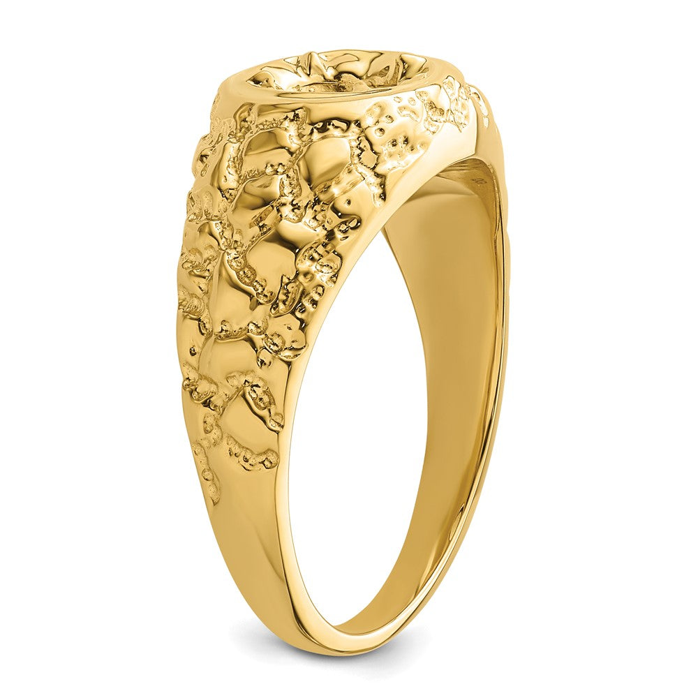 High-Quality 14K Men's Ring Mounting, 7/8 Carat Center Stone - Stylish Value