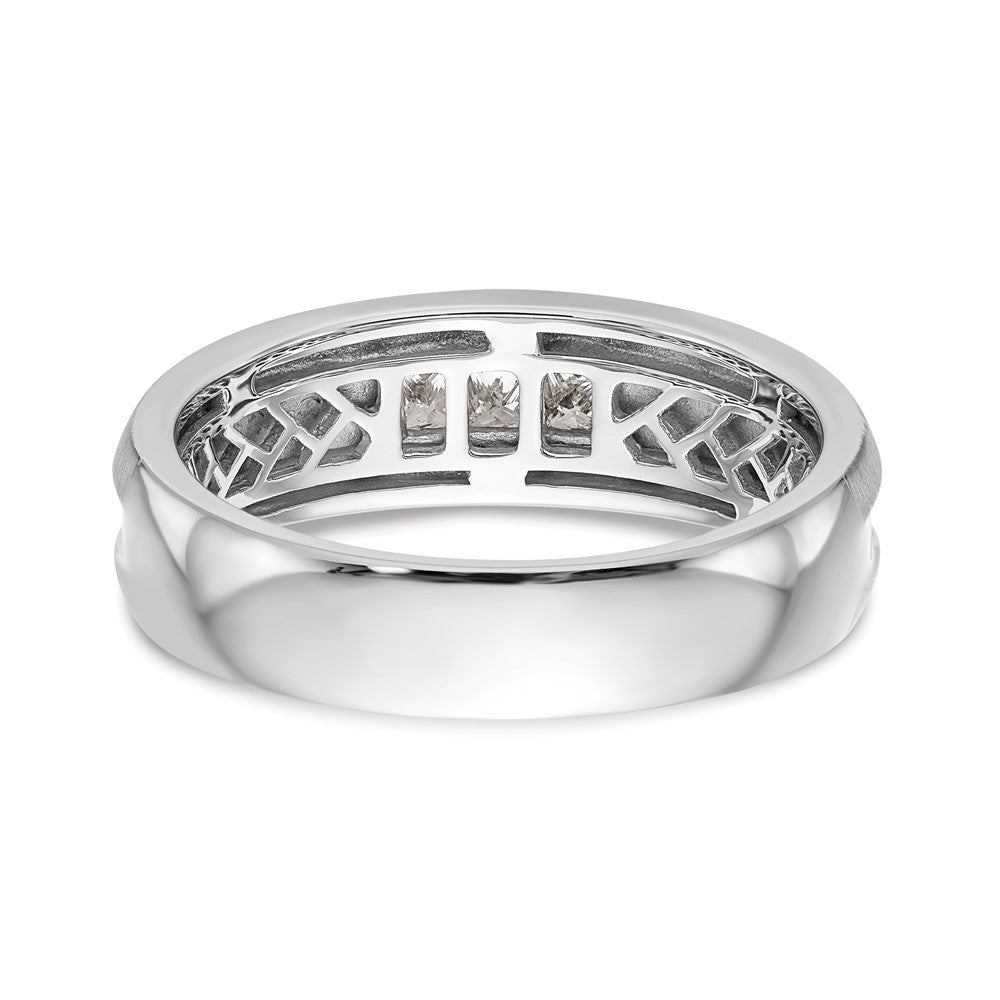 Buy Stylish Men's Channel Band in 14K White Gold & 1/3 Carat Diamonds