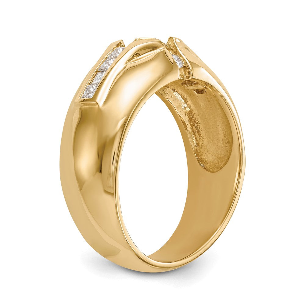 Buy 14K Gold Men's Semi-Mount Ring for 3/4 Carat Diamond - Stylish & Value!