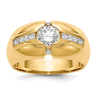 Buy 14K Gold Men's Semi-Mount Ring for 3/4 Carat Diamond - Stylish & Value!