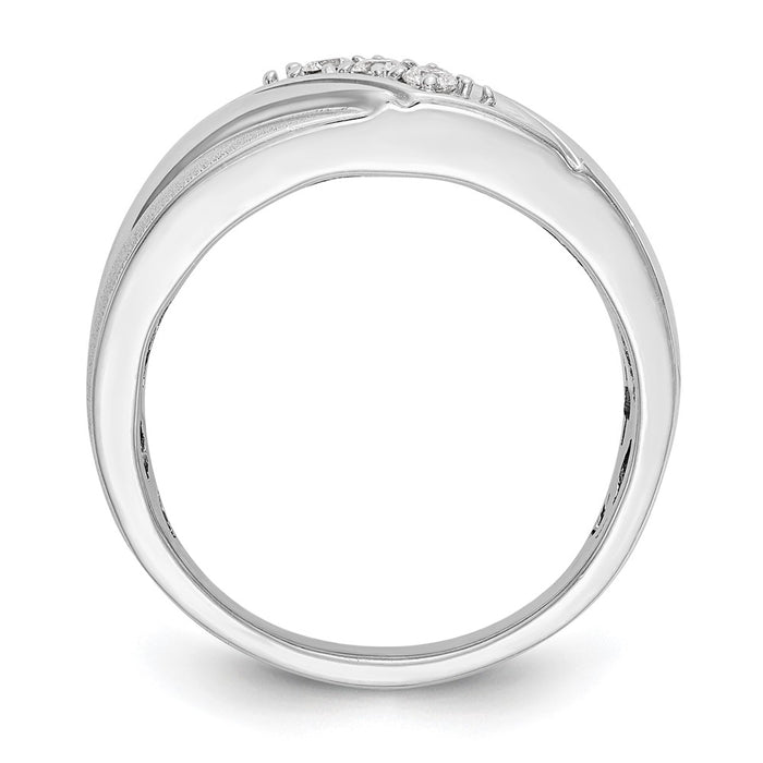 Buy Exclusive 14K White Gold Men's Band Mounting for 3-Stone Setting - Stylish!-2