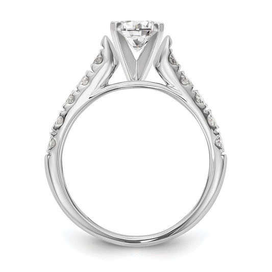 Buy 14K White Gold 1/2 Carat Diamond Semi-Mount Engagement Ring - Stylish Value!