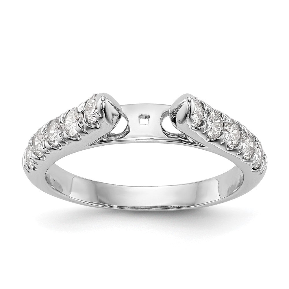 Buy 14K White Gold 1/2 Carat Diamond Semi-Mount Engagement Ring - Stylish Value!