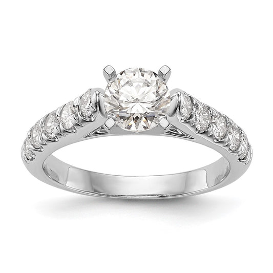 Buy 14K White Gold 1/2 Carat Diamond Semi-Mount Engagement Ring - Stylish Value!