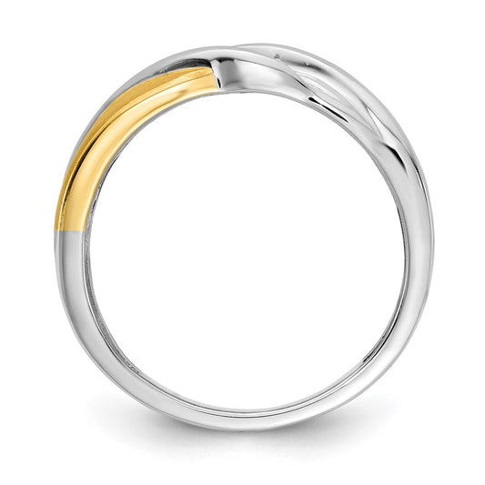 Buy Stylish 14K Two-Tone Men's Ring | 3-Stone Design & 1/6 Carat Diamonds