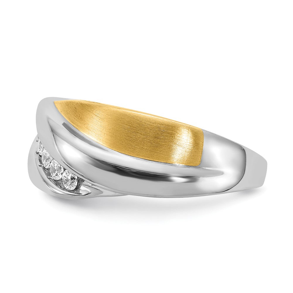 Buy Exclusive 14K Two-Tone Men's Ring - 1/3 Carat Diamond Accent, Stylish Design