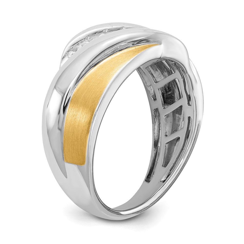 Buy Exclusive 14K Two-Tone Men's Ring - 1/3 Carat Diamond Accent, Stylish Design