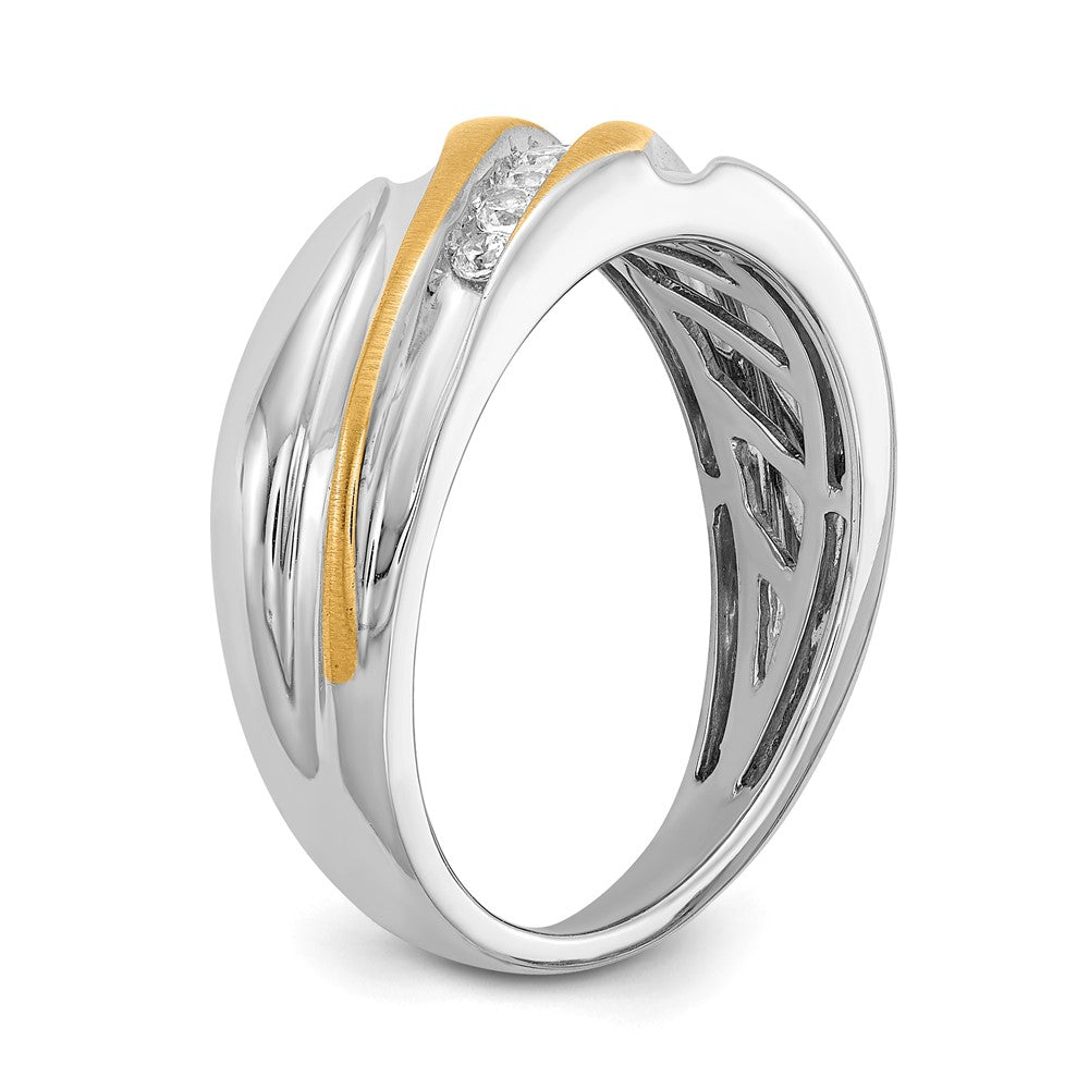 Buy Exclusive 14K Two-Tone Men's Ring with 1/4 Carat Diamonds - Stylish Design