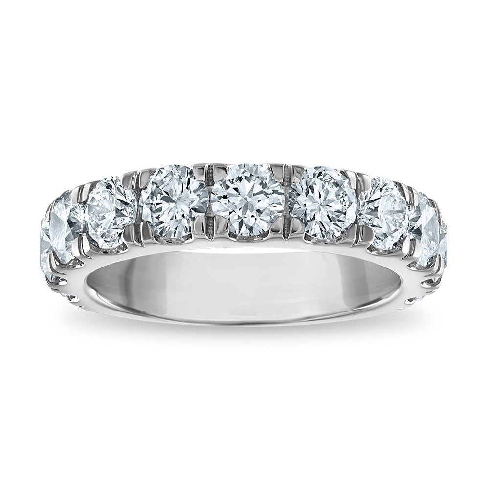 Buy Stylish 14K White Gold Wedding Band - 3ctw Lab-Grown Diamonds, G Color