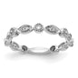 Exclusive 14K White Gold Fashion Band - 1/5 Carat Lab-Grown Diamond, Stylish Value-1