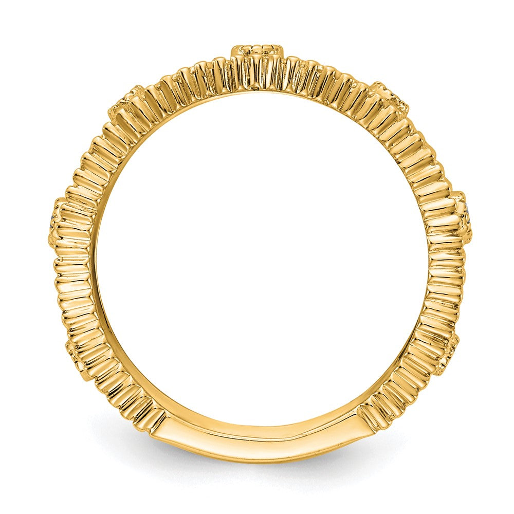 Buy Stylish 14K Gold Fashion Band with 1/4 Carat Lab-Grown Diamond - Affordable Luxury