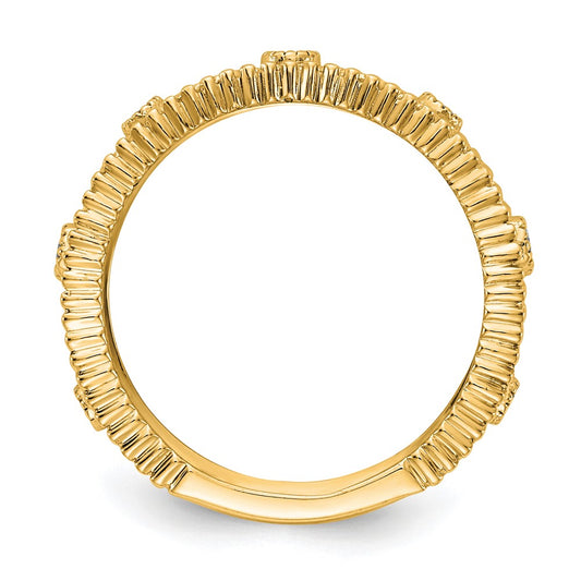 Buy Stylish 14K Gold Fashion Band with 1/4 Carat Lab-Grown Diamond - Affordable Luxury