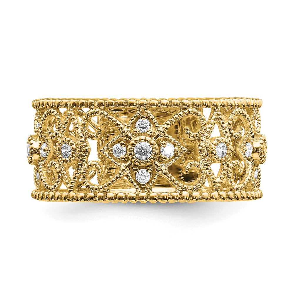 Buy Stylish 14K Gold Fashion Band with 1/4 Carat Lab-Grown Diamond - Affordable Luxury