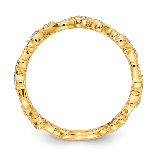 Exclusive 14K Gold Diamond Floral Ring - Stylish Design, Affordable Luxury