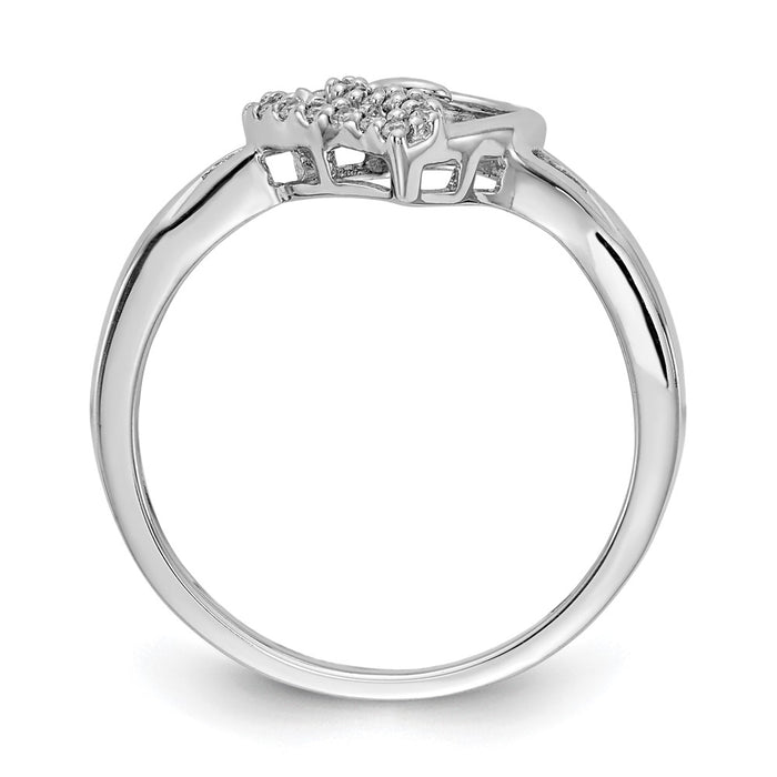 Exclusive 14K White Gold Heart-Shaped Diamond Ring - Stylish Value at 1.0ct-2