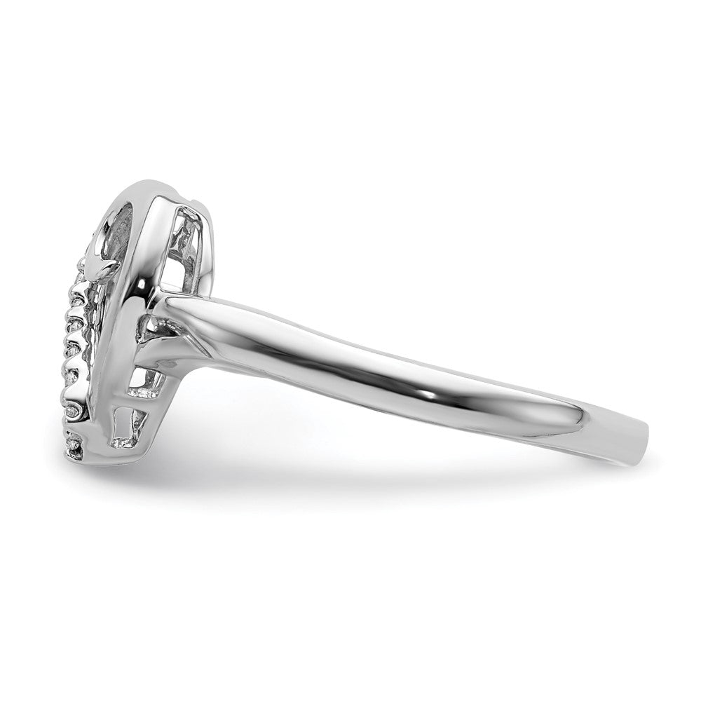 Exclusive 14K White Gold Heart-Shaped Diamond Ring - Stylish Value at 1.0ct