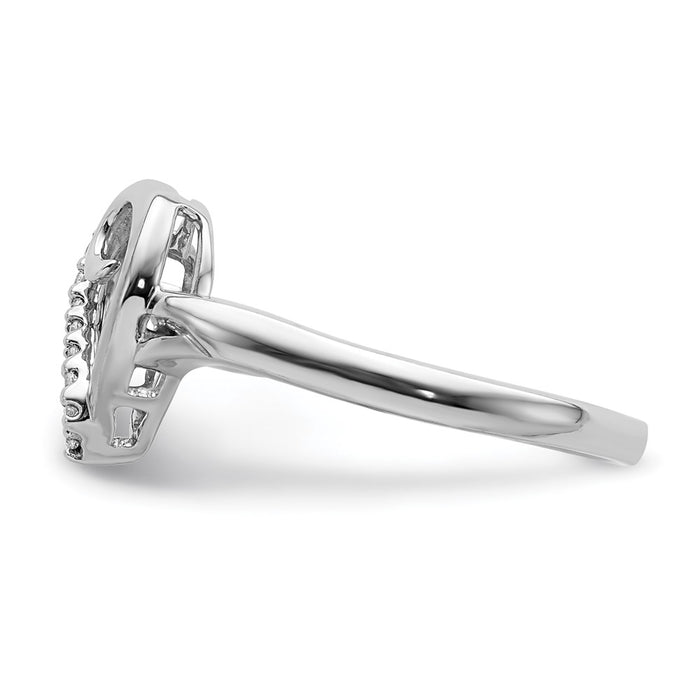 Exclusive 14K White Gold Heart-Shaped Diamond Ring - Stylish Value at 1.0ct-3