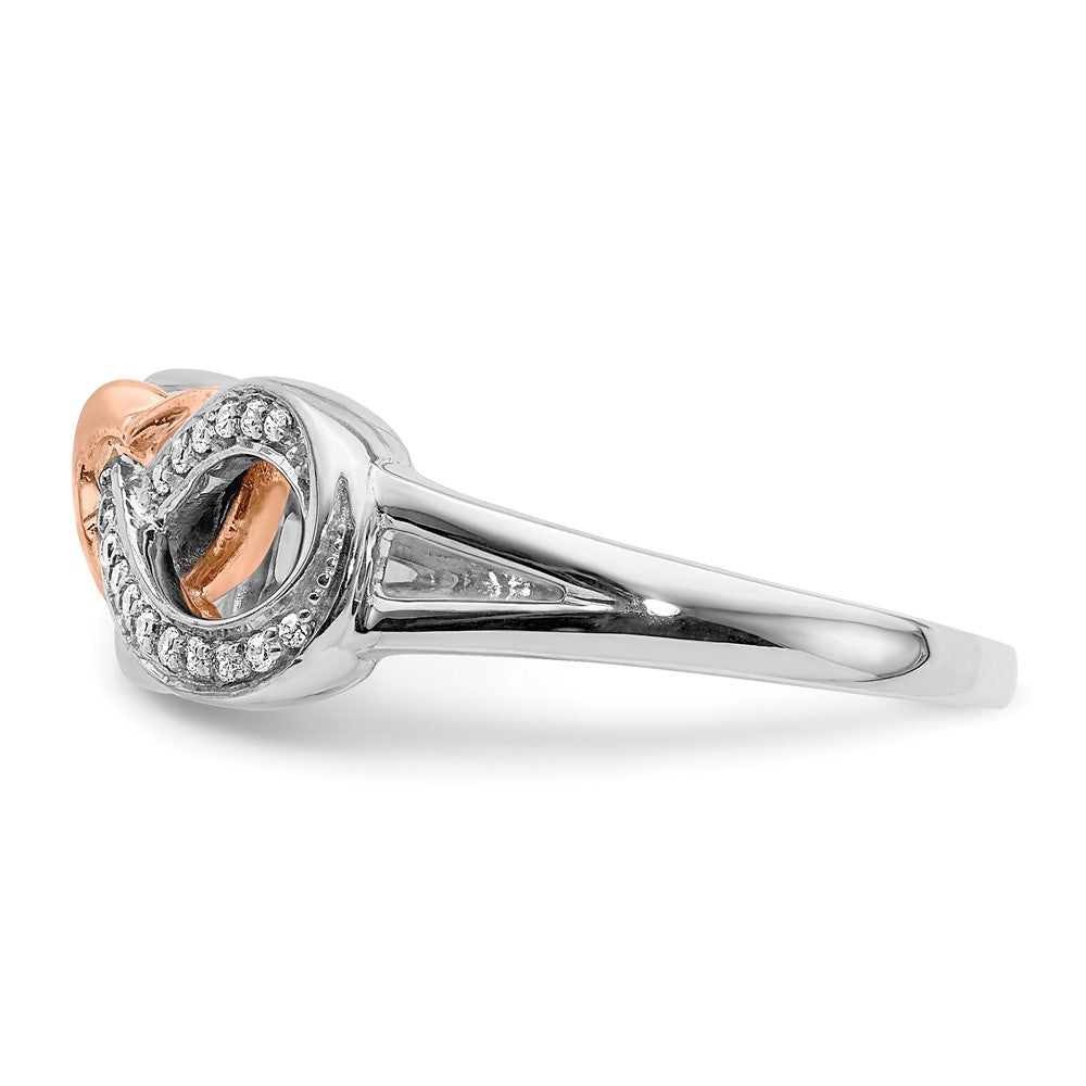 Buy Exclusive 14K Two-Tone Diamond Infinity Heart Ring - Stylish Design, Affordable Price