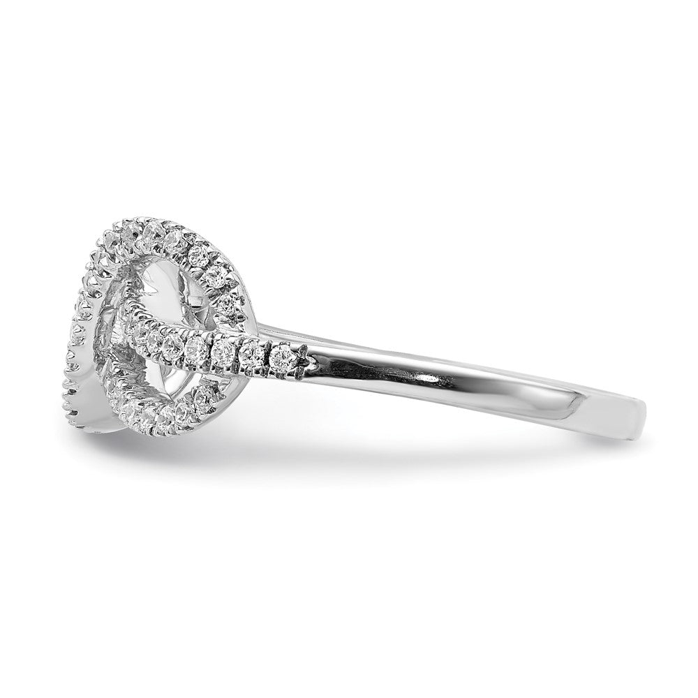 Buy 14K White Gold Celtic Knot Diamond Ring - Stylish & Luxurious Design