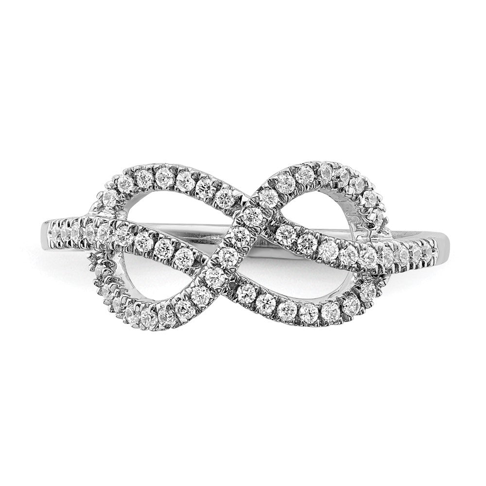 Buy 14K White Gold Celtic Knot Diamond Ring - Stylish & Luxurious Design