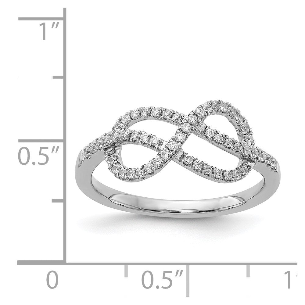 Buy 14K White Gold Celtic Knot Diamond Ring - Stylish & Luxurious Design