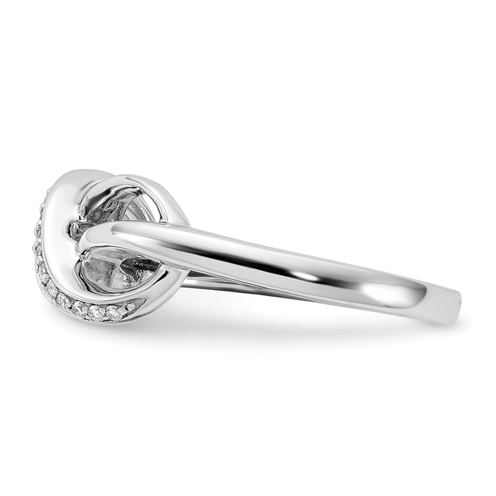 Shop Stylish 14K White Gold Infinity Diamond Ring - Luxury with .85mm Width