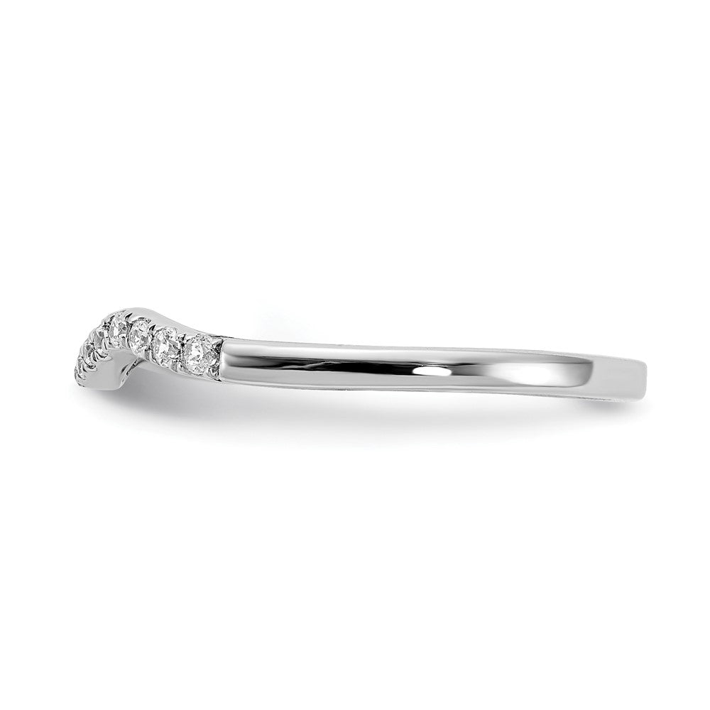 Exclusive 14K White Gold 1/8 Carat Diamond Wedding Band - Stylish Value