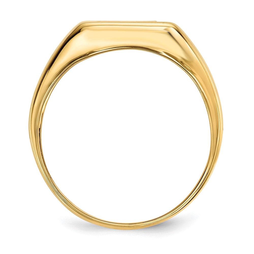 Exclusive Men's 14k Gold Cross Ring - Onyx & Diamonds, Stylish Value