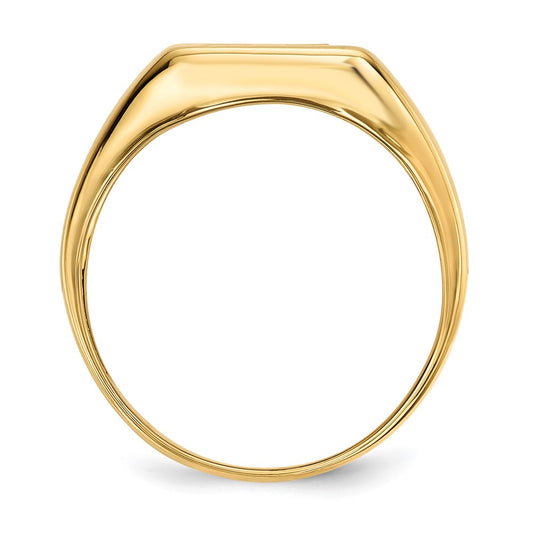 Exclusive Men's 14k Gold Cross Ring - Onyx & Diamonds, Stylish Value