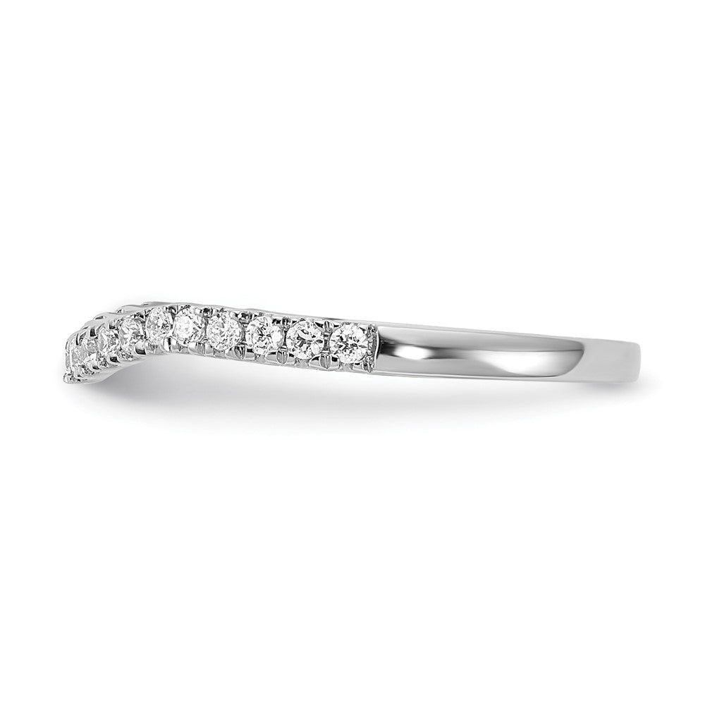 High-Quality 14K White Gold 1/5 Carat Diamond Wedding Band - Stylish Value!