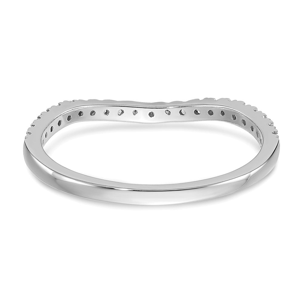 High-Quality 14K White Gold 1/5 Carat Diamond Wedding Band - Stylish Value!