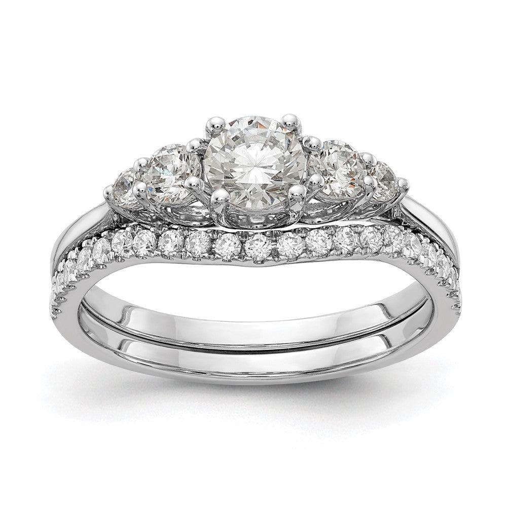 Buy Stylish 14K White Gold Semi-Mount Engagement Ring - Holds 1/2 Carat