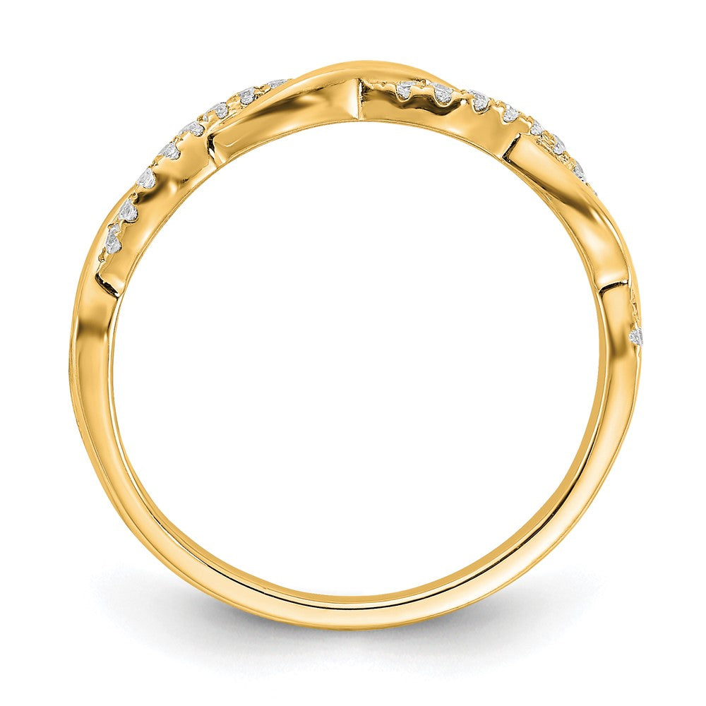Buy Exclusive 14K Gold Diamond Criss-Cross Engagement Ring - Affordable Luxury