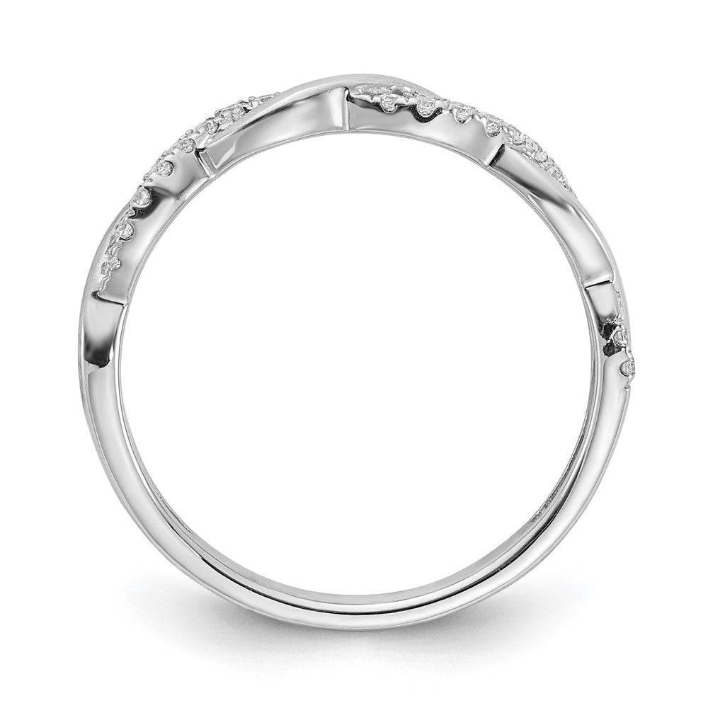 Buy Stylish 14K White Gold Wedding Band - 1/8 Carat Diamond, Luxury Design