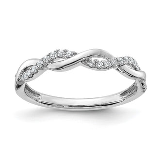 Buy Stylish 14K White Gold Wedding Band - 1/8 Carat Diamond, Luxury Design