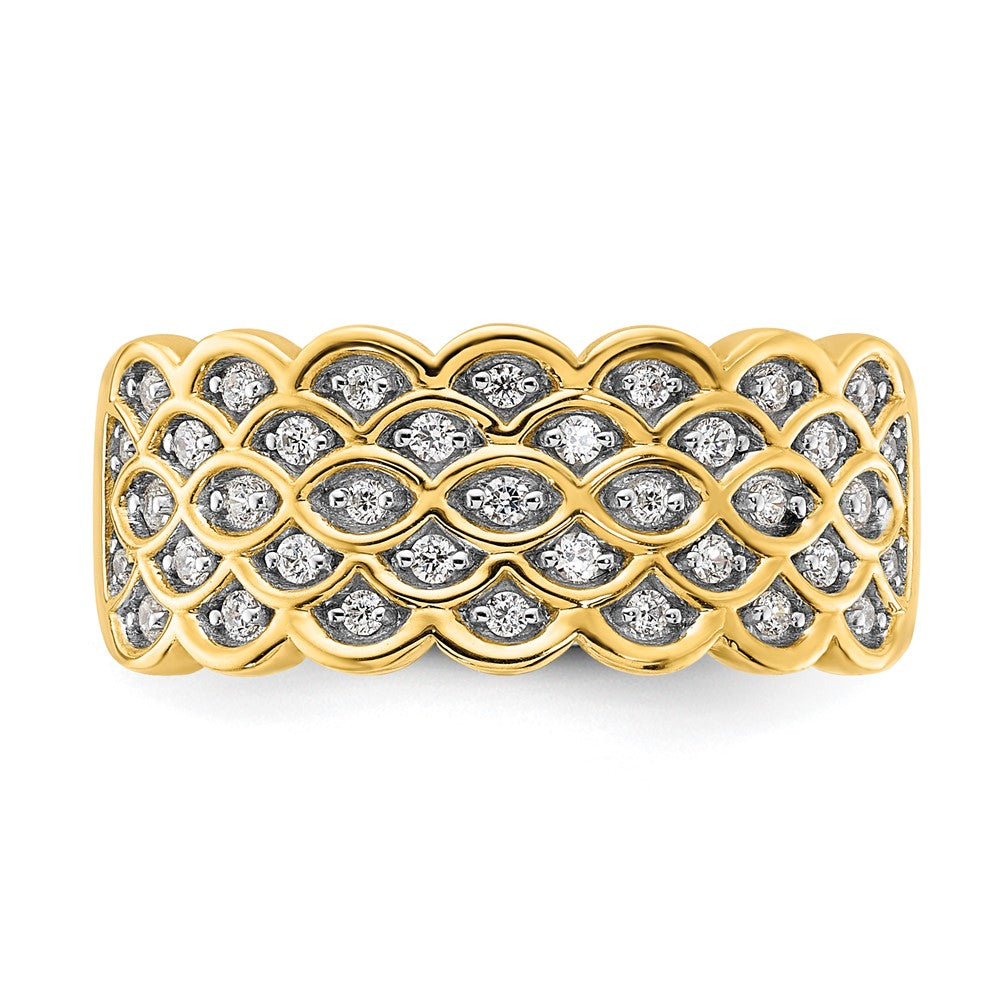Buy Stylish 14K Pave Diamond Band - 1/4 Carat Total Weight, Luxury Design