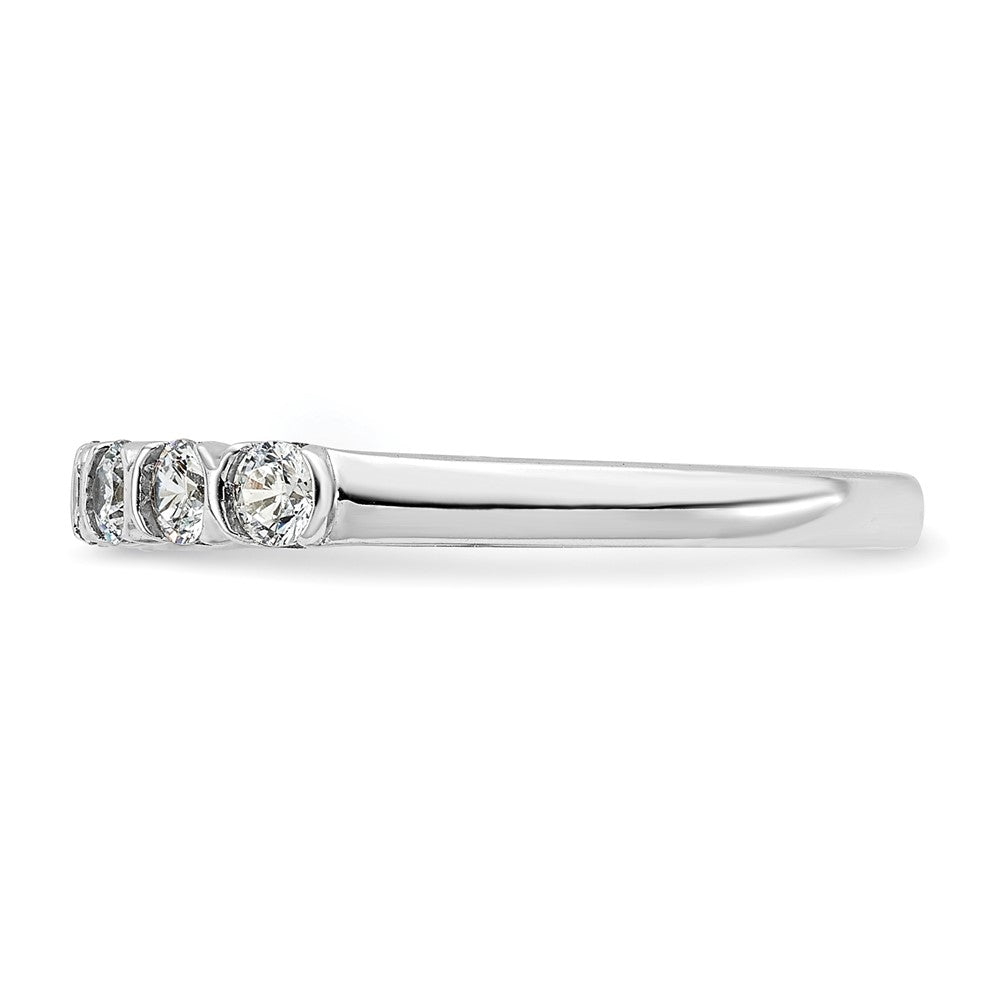 Exclusive 14K White Gold 7-Stone Diamond Wedding Band - 1/2 Carat Value