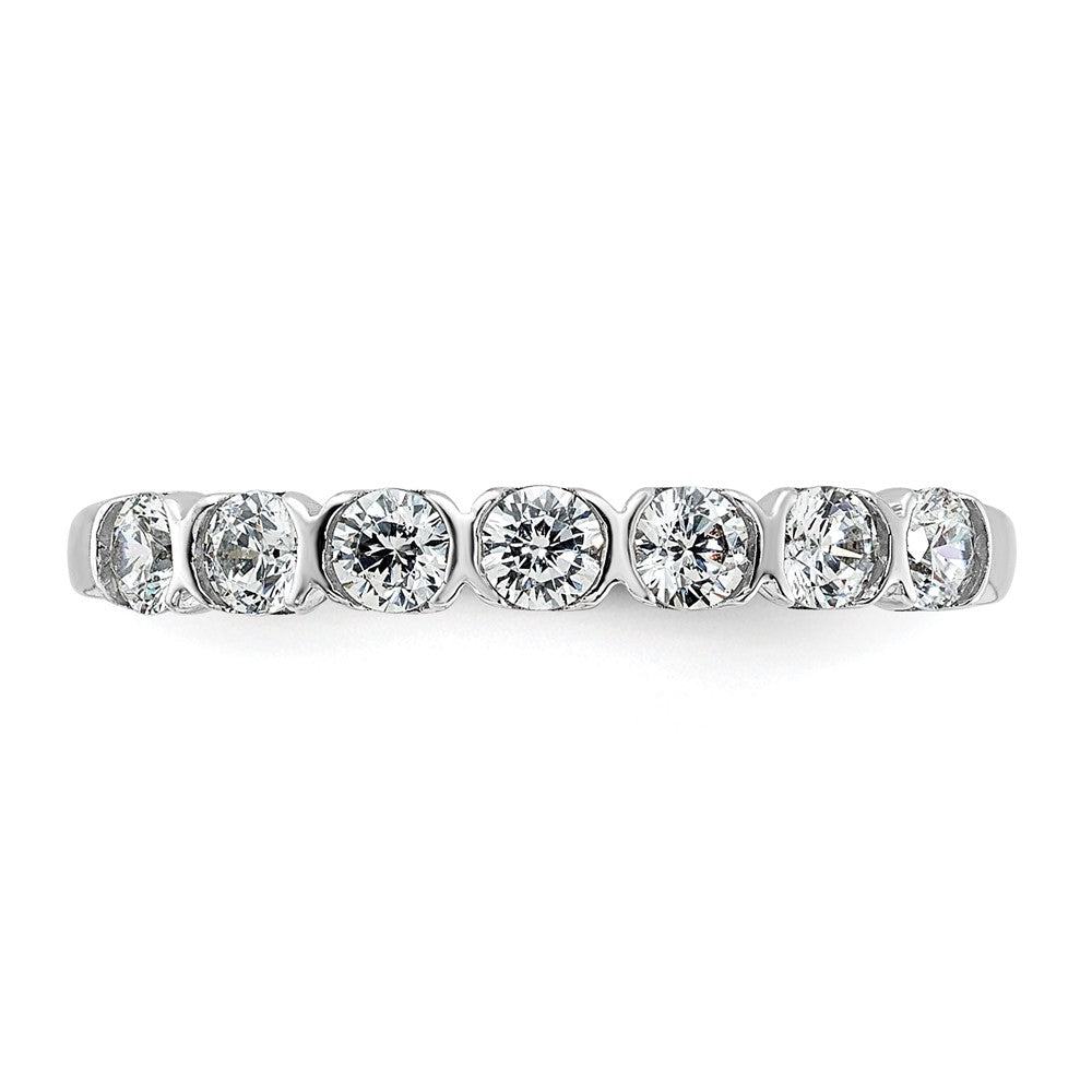 Exclusive 14K White Gold 7-Stone Diamond Wedding Band - 1/2 Carat Value