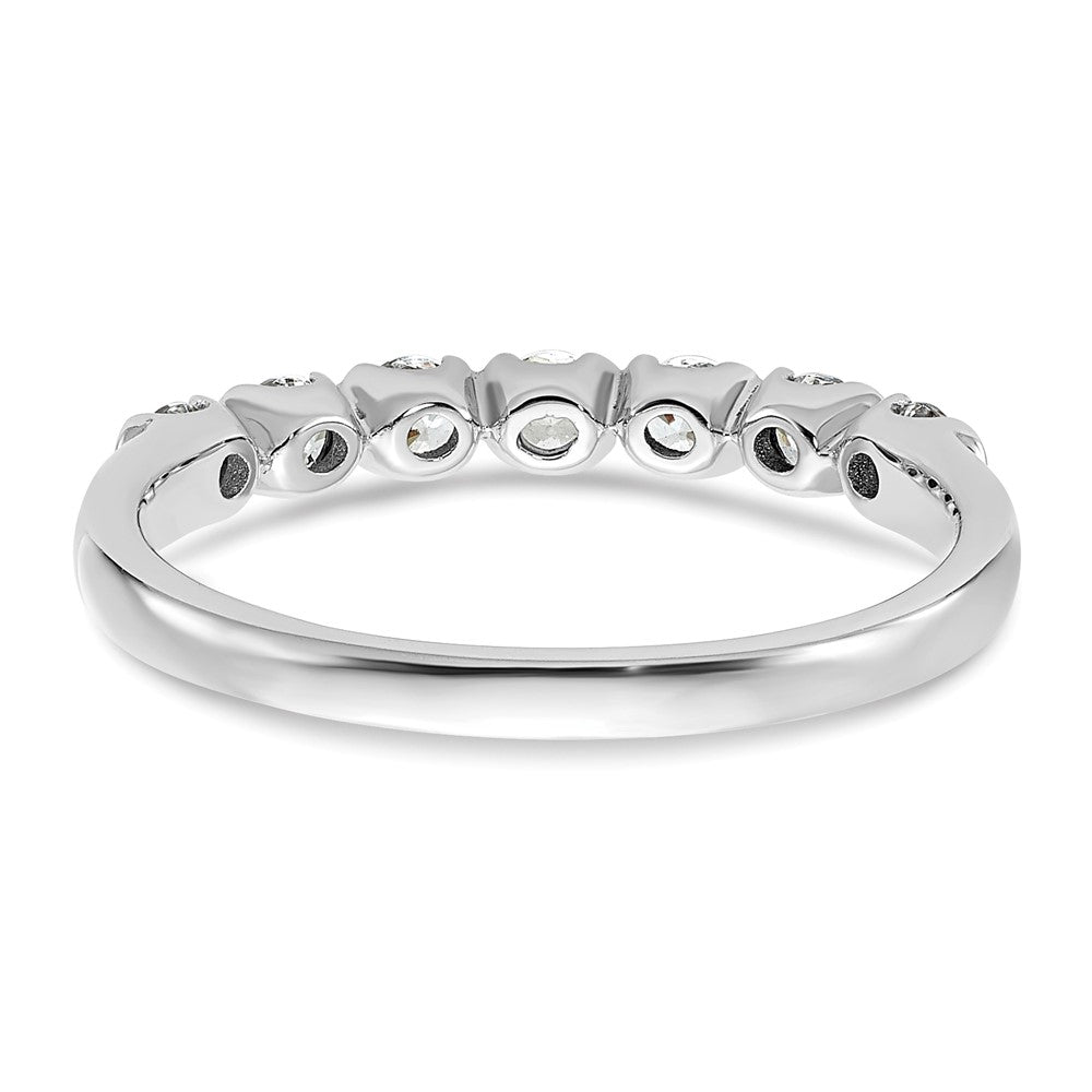 Exclusive 14K White Gold 7-Stone Diamond Wedding Band - 1/2 Carat Value