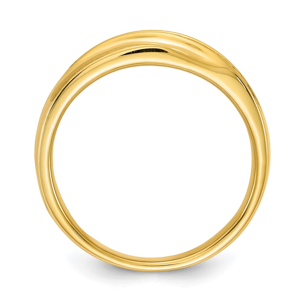 Buy Exclusive 14K Satin Finish Men's Band with 1/5 Carat Diamond Accents