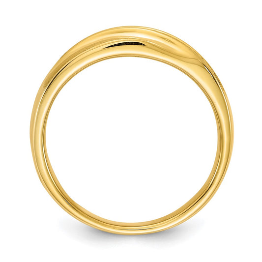 Buy Exclusive 14K Satin Finish Men's Band with 1/5 Carat Diamond Accents