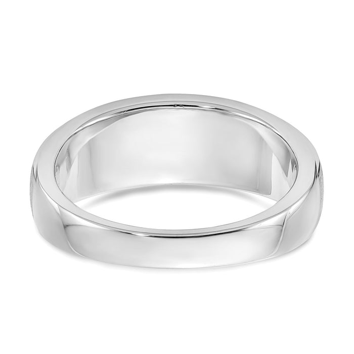 Buy Stylish 14K White Gold Men's 3-Stone Diamond Band, 1/6 Carat Total Weight-5