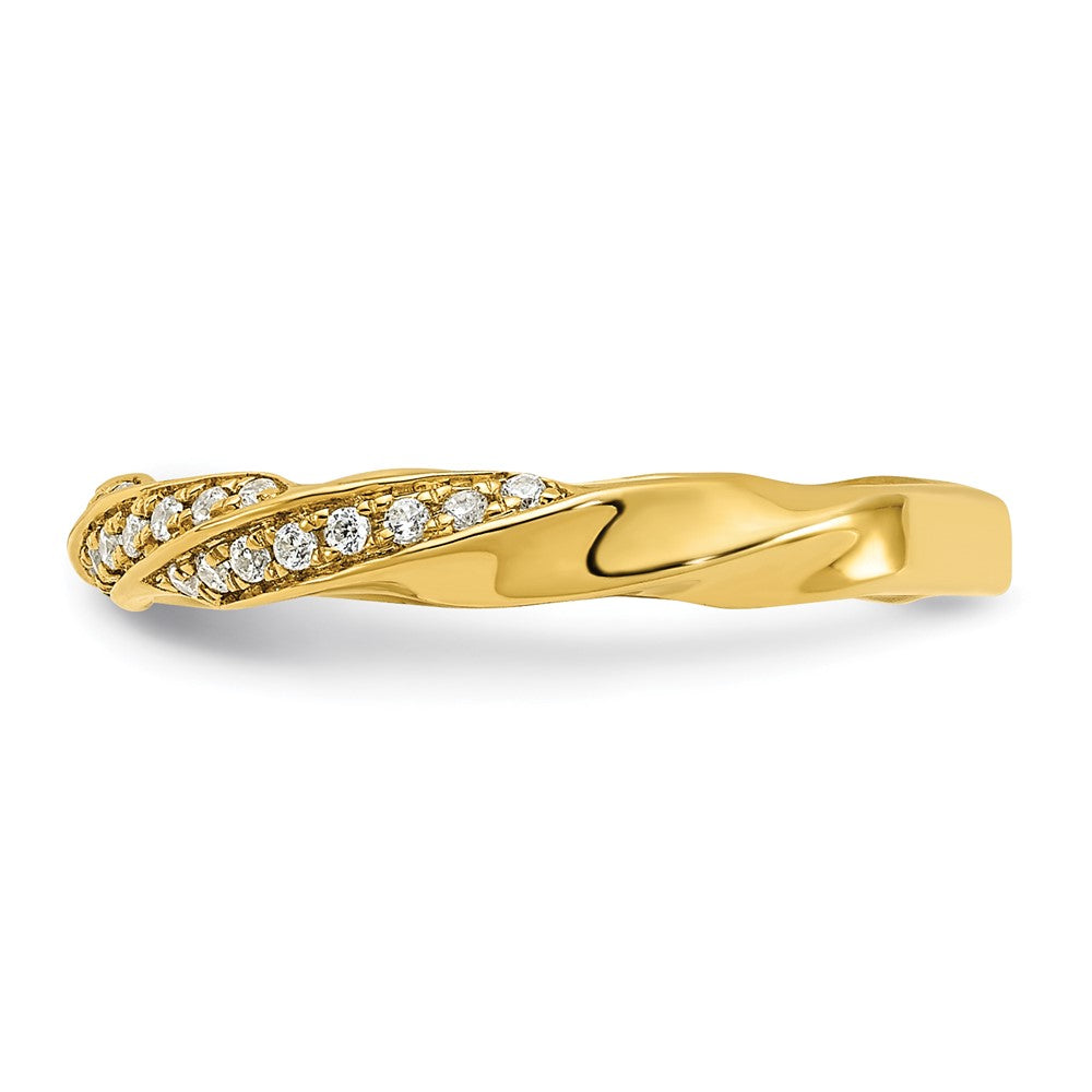 Buy Exclusive 14K Twisted Diamond Wedding Band - 1/5 Carat Total Weight, Stylish Value