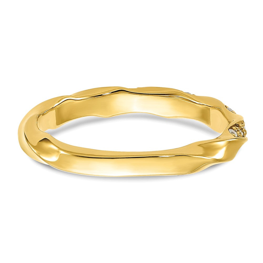 Buy Exclusive 14K Twisted Diamond Wedding Band - 1/5 Carat Total Weight, Stylish Value