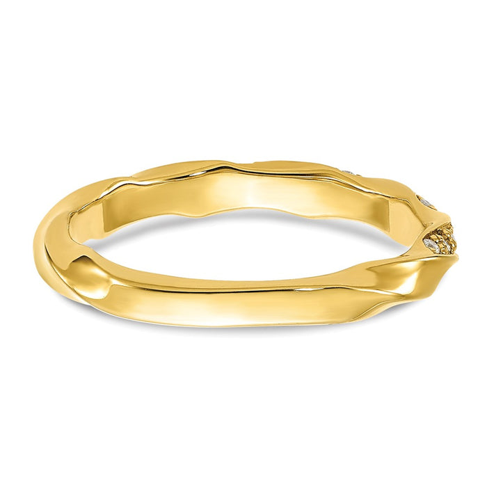 Buy Exclusive 14K Twisted Diamond Wedding Band - 1/5 Carat Total Weight, Stylish Value-5