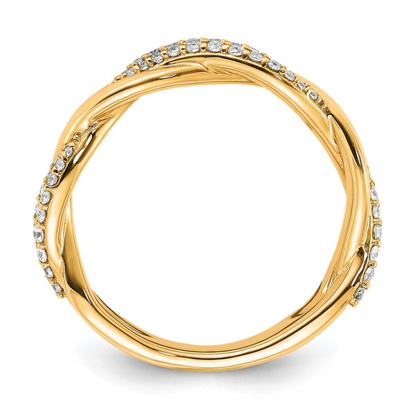 14K Gold Polished Diamond Fashion Ring - Style GR1-1010755