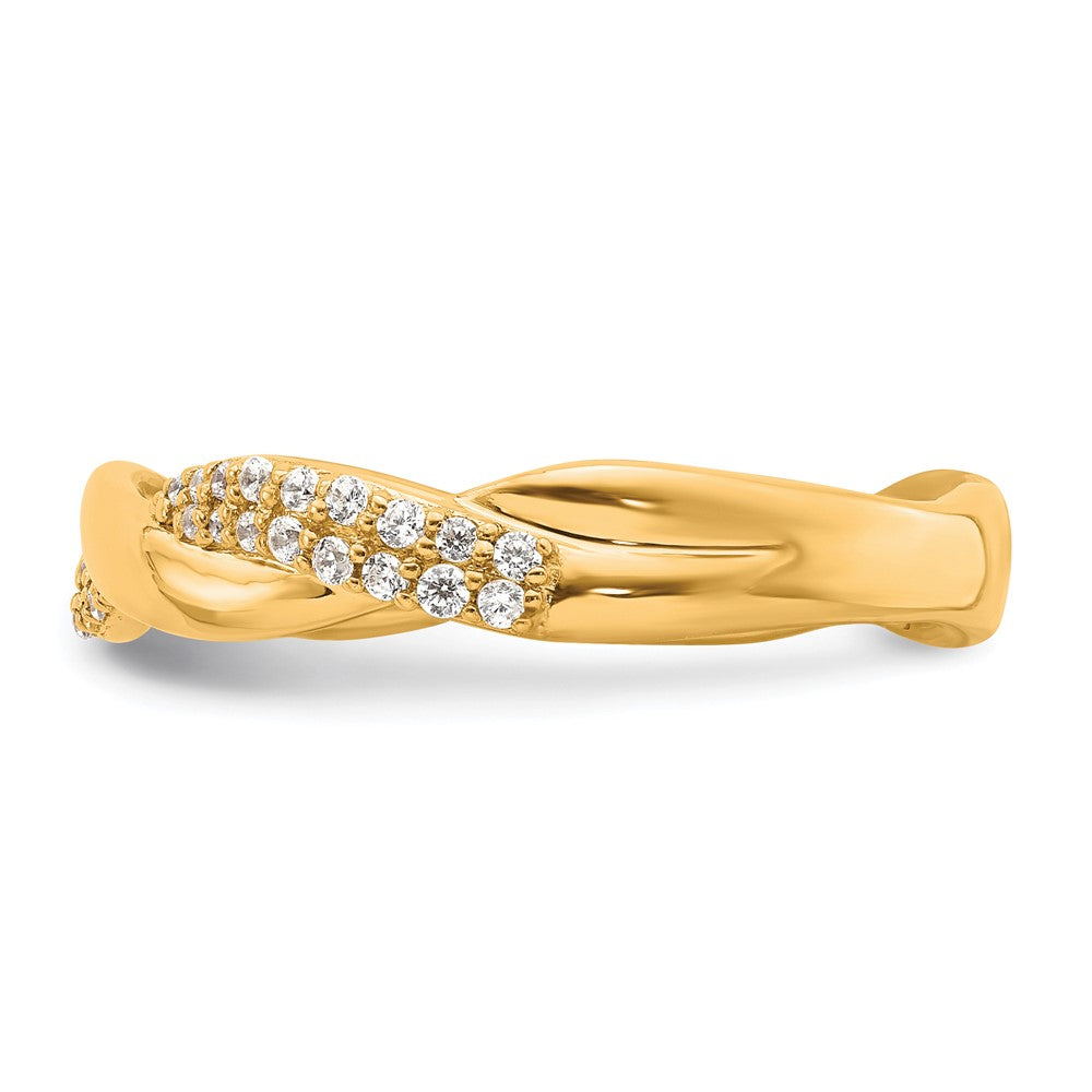 Shop 14K Gold Polished Diamond Fashion Ring - Stylish Luxury at Great Price