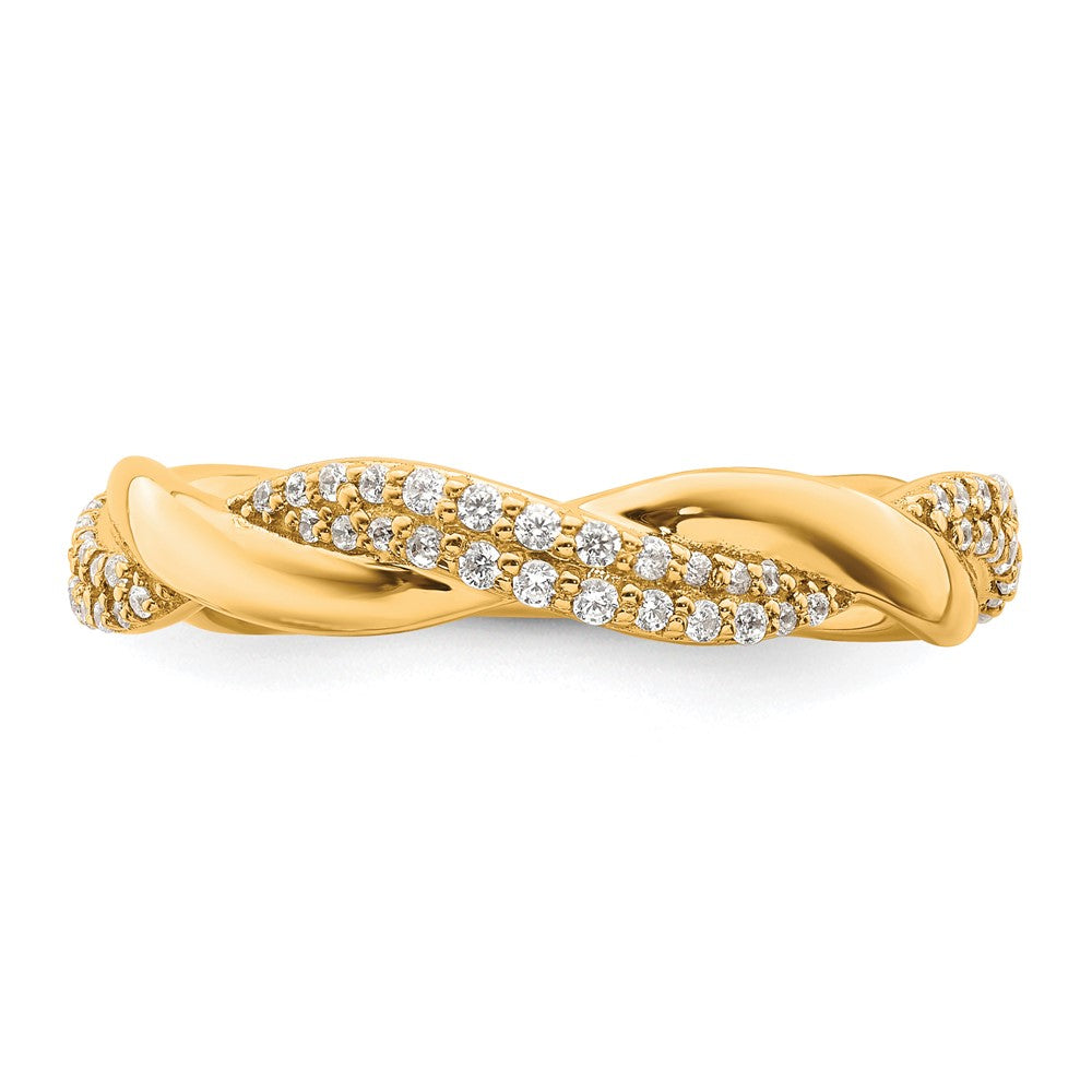 Shop 14K Gold Polished Diamond Fashion Ring - Stylish Luxury at Great Price