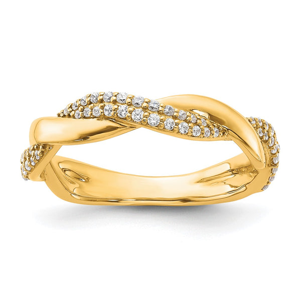 14K Gold Polished Diamond Fashion Ring - Style GR1-1010755