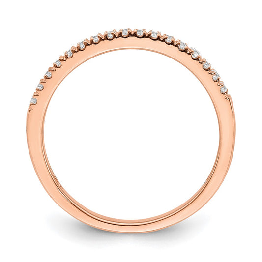 Buy Blooming Bridal 14K Rose Gold Diamond Wedding Band Set | Stylish 1/6 Carat